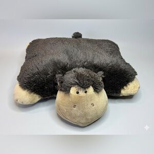 Pillow Pets Large 18 Inch Brown Monkey Plush Cuddle Toy VGC Rare Fast Shipping